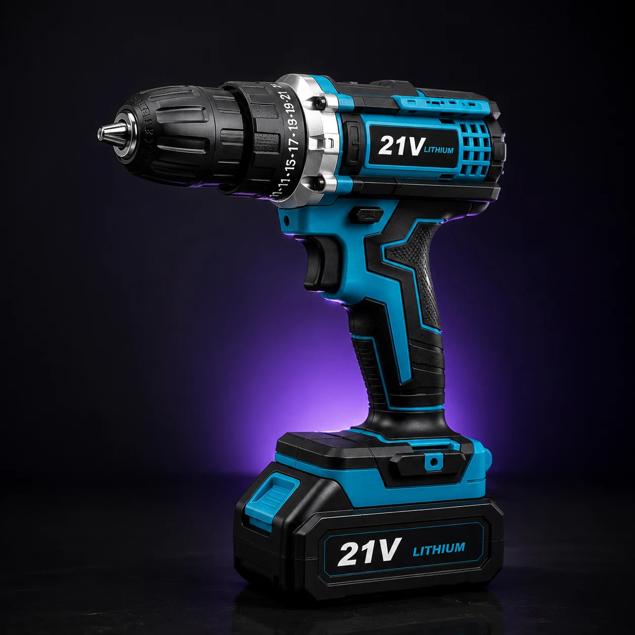 Taladro Inalámbrico 21V Profesional + Kit Completo