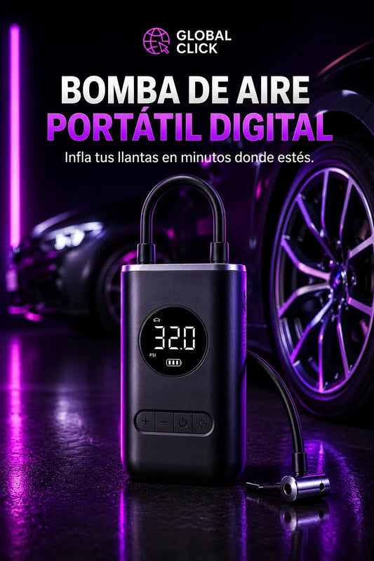Bomba de Aire Portátil Digital | Tu Aliada en Cualquier Emergencia